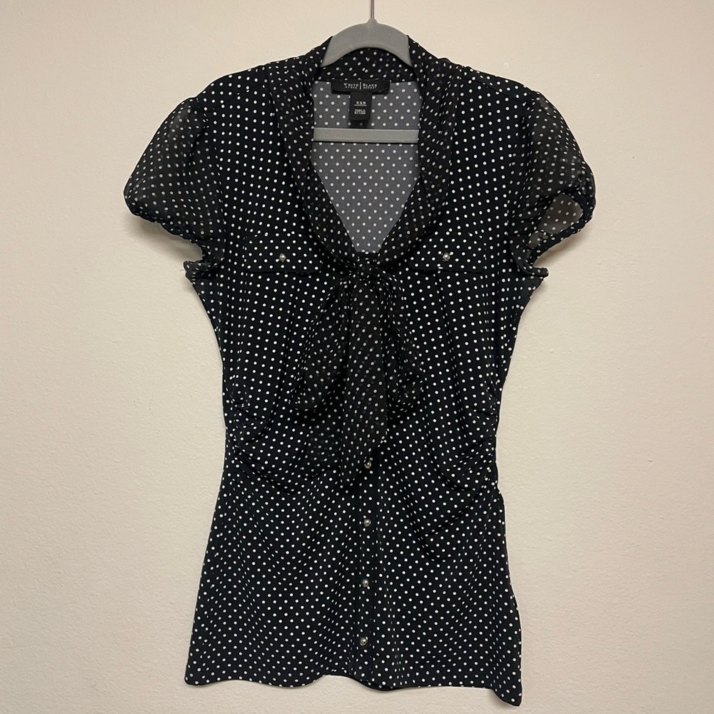 WHBM Polka Dot Blouse